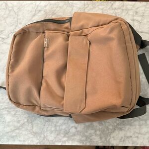 Red Rovr Roo diaper backpack + changing pad Toffee color